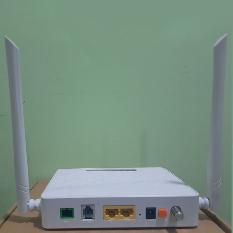 XPON ONU with 1PON+1GE+1FE+1POTS+1CATV+Wifi 300M